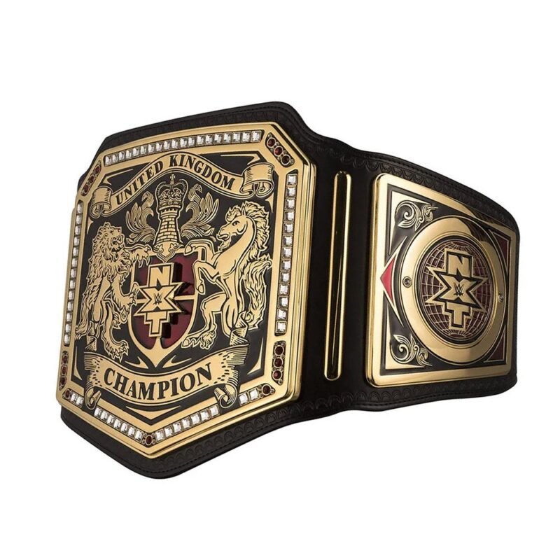 NXT UK Championship Belt gold-plated title plate