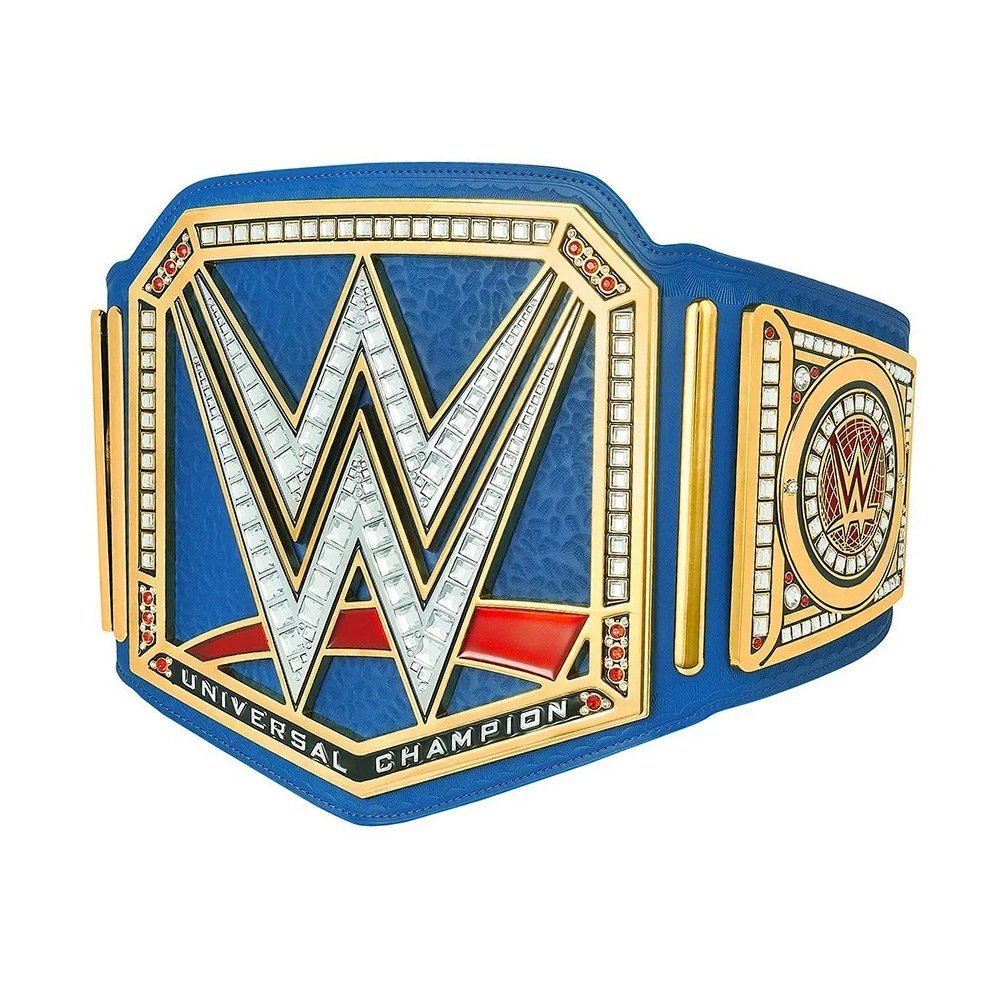 02-4.jpg WWE Championship Belts WWE Universal Title World Wrestling Champion Belt - Image 1
