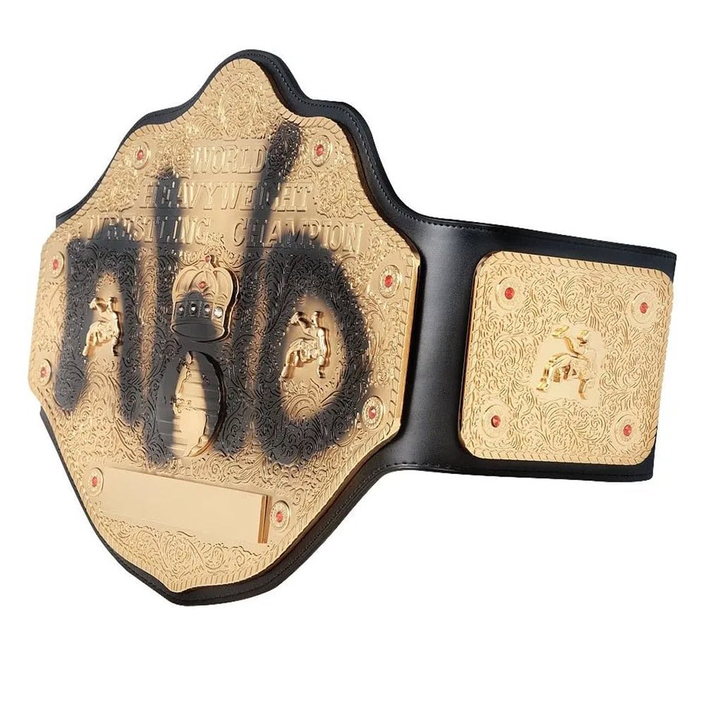 03-7.jpg WCW Champion Belt nWo Spray Paint World Heavy Weight Championship Belt - Image 1