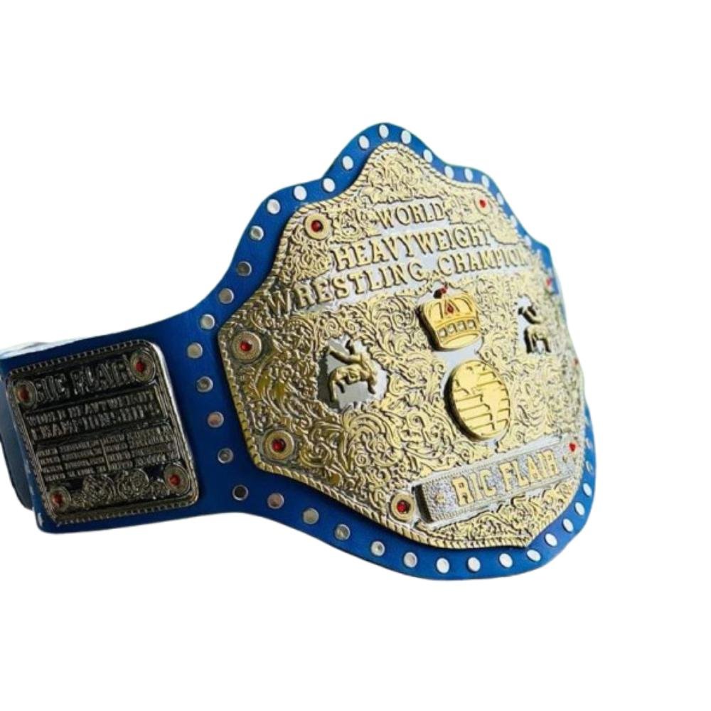 B1-removebg-preview Big Gold World Heavyweight Wrestling Championship – Ric Flair Style 2MM/4MM Zinc Title Belt - Image 1