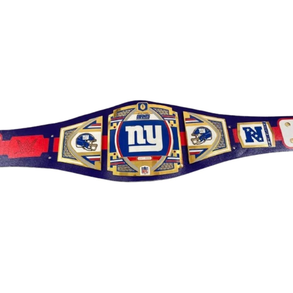 B1-removebg-preview New York Giants Championship Belt – 2MM / 4MM Brass Plates – Adult Size Fan Replica - Image 1
