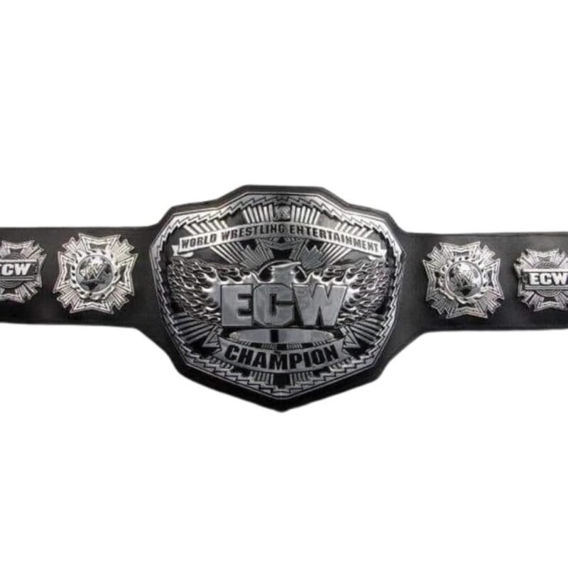 ECW Heavyweight Championship Belt – 2010 Style Replica Title Belt (2MM/4MM) – front view