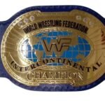 Oval Old Intercontinental Championship Wrestling  Title Belt – Brass 2mm/4mm