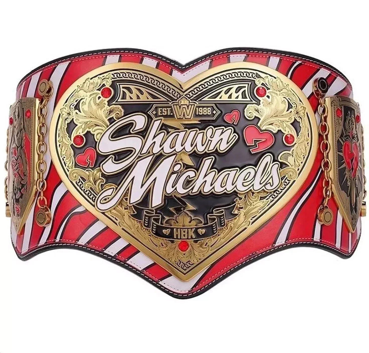 b1 WWE Shawn Michaels Legacy Championship Title Belt – Brass Adult Size - Image 1