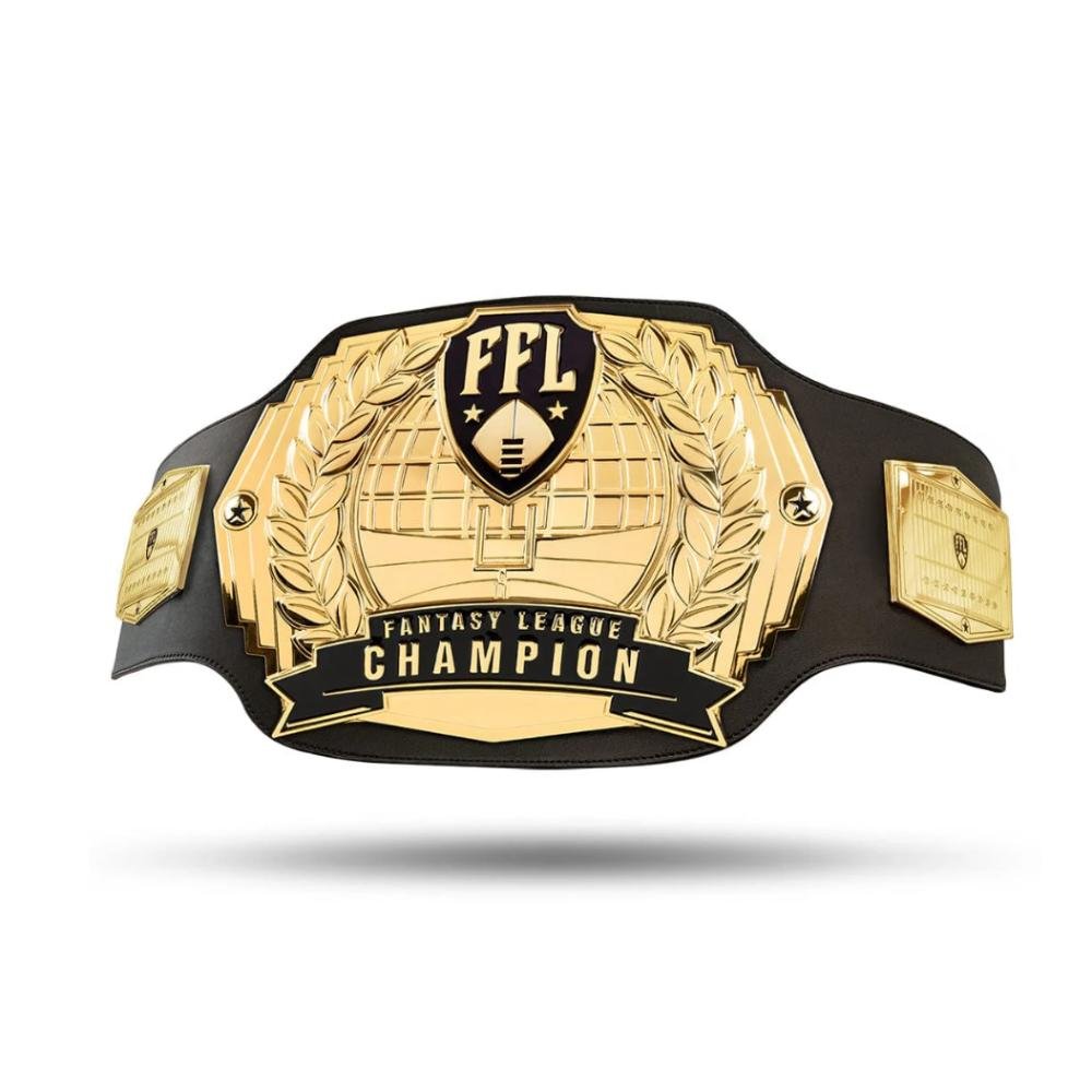 b1 Fantasy Football Championship Belt 2MM Brass - Image 1