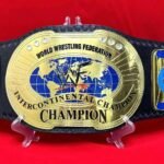 Oval Old Intercontinental Championship Wrestling Replica Tittle Belt