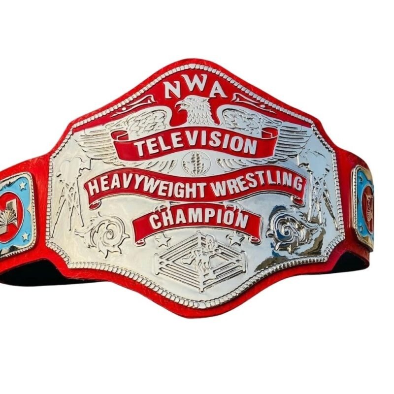 NWA Television Championship Belt – Replica Title Belt (2MM/4MM Brass) – front view