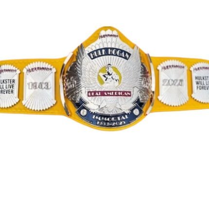 Hulkamania Championship Belt – Hulk Hogan World Title Replica (2MM/4MM Plates) – side view
