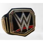 World Heavyweight Title Belt – WWE Style Championship Replica (Adult Size) – front view