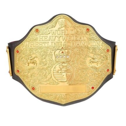 WWE World Heavyweight Championship Belt – Adult Size Title Belt Replica – front view