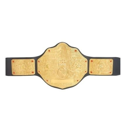 WWE World Heavyweight Championship Belt – Adult Size Title Belt Replica – side view